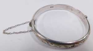 An early 20thC fob watch, with 4cm diameter enamel Roman numeric dial, in fancy chased case with... - 6