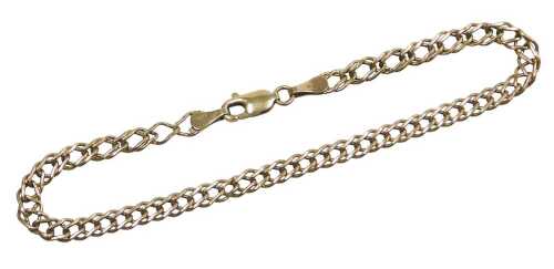 A 9ct gold fancy link bracelet, 18cm long, 1.9g.