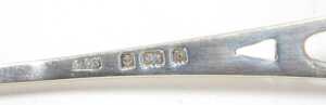 Ten various silver pickle forks and other serving items, to include a three pronged Old English... - 3