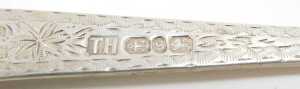 Eleven various silver pickle and serving forks, to include pronged example with entwined stem of... - 3