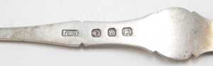 Eleven various silver pickle and serving forks, to include pronged example with entwined stem of... - 4