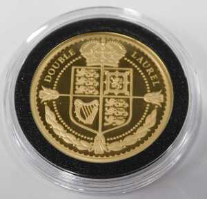 A Harrington & Byrne 2024 King Charles III gold proof laurel six coin collection, boxed set,... - 5
