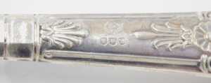 Ten silver and other pickle and serving forks, to include one with entwined handle with cross... - 4