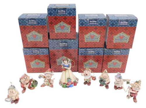 A Walt Disney Showcase Snow White and The Seven Dwarfs figure group, 16cm high, boxed.
