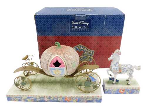 A Walt Disney Showcase collection figure group, An Enchanted Coach Awaits You, 4007220, 38cm...