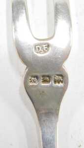 Three various cased sets of pickle forks, to include a pair in Union Street Aberdeen black... - 4