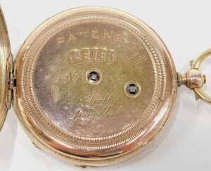 An early 20thC open faced pocket watch, with ring top, 4cm diameter fancy Roman numeric dial,... - 3