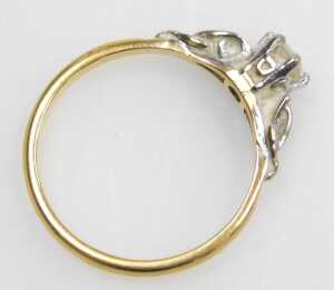 A diamond solitaire dress ring, with round brilliant cut diamond, approximately 0.16ct, in a... - 3