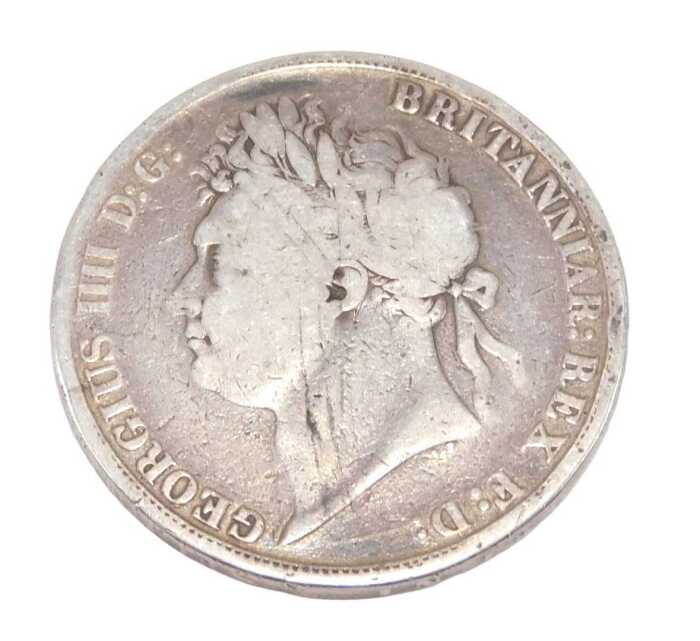 Coin. A George IV crown 1821.