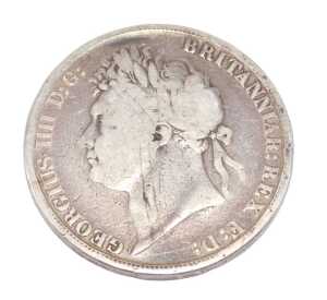 Coin. A George IV crown 1821.