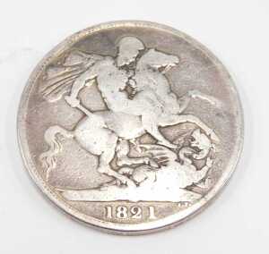 Coin. A George IV crown 1821. - 2
