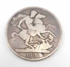 Coin. A George IV crown 1821. - 2