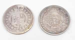 Coin. A George III half crown 1816 and another half crown 1823. (2) - 2
