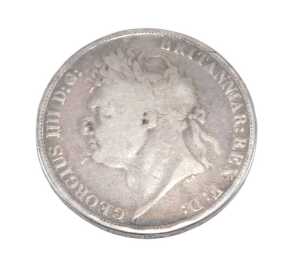 Coin. A George IV crown 1821.