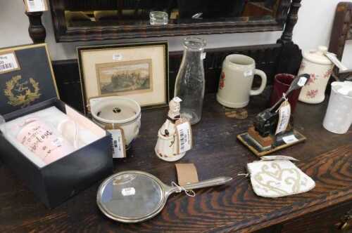 V - Various bygones, collectables, etc., a Chas Davy and Co iron letter stamp, stencilled with...