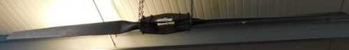 V - A vintage propeller, with metal mounts, 172cm long. NB. VAT is payable on the hammer price....