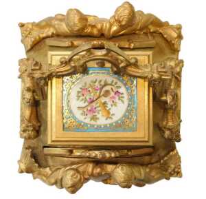 A 19thC French Louis XVI style ormolu mantel clock, with a highly ornate rococo-style case, and... - 5