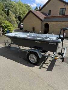 V - A Polport 290 fishing boat, with electric engine and trailer. NB. VAT is payable on the hammer... - 5