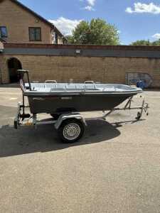 V - A Polport 290 fishing boat, with electric engine and trailer. NB. VAT is payable on the hammer... - 7