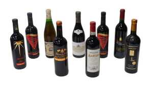 Alcohol, comprising eight bottles of red wine to include Aventus Giordano, Chevalier de Bayard,...