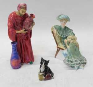 Miscellaneous ceramics, to include a Royal Doulton porcelain figure modelled as Ascot, HN2356, a... - 8