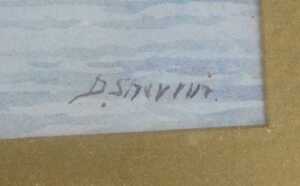 D Sherrin (19thC School). River scenes, depicting figures in boats and on land before buildings,... - 3