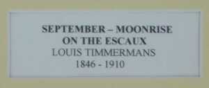 Louis Etienne Timmermans (1846-1910). September - Moonrise on the Escaux, watercolour, signed,... - 4