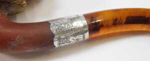 An Edward VII silver miniature pepper pot, of cylindrical form with raised banding, Birmingham... - 3