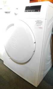 A Bosch Series 4 tumble dryer, white.