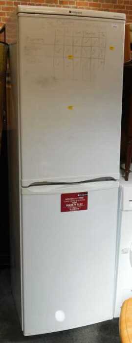A Hotpoint Ice Diamond fridge freezer, model number RFA52, finished in white, 174cm high, 54.5cm...