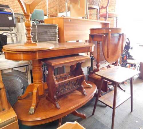 Furniture, to include occasional tables, a coffee table, a magazine rack, etc. (8)