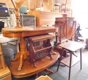 Furniture, to include occasional tables, a coffee table, a magazine rack, etc. (8)
