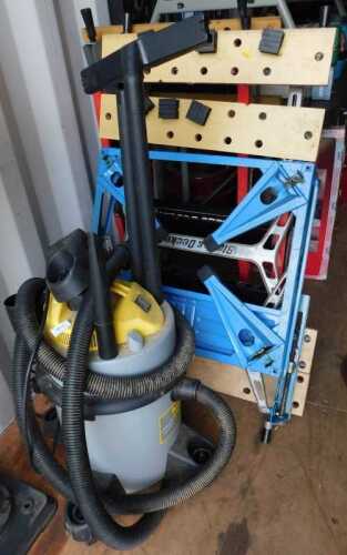 An Earlex combi powervac vacuum cleaner, together with a Black and Decker work mate, and two...
