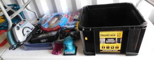 A Black and Decker Proline circular saw, together with a Black and Decker electric jigsaw, a...