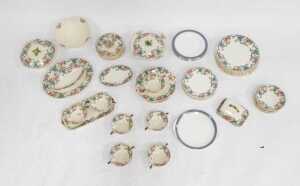 A group of Royal Cauldon pottery Victoria pattern dinnerwares, to include twin handled soup... - 2