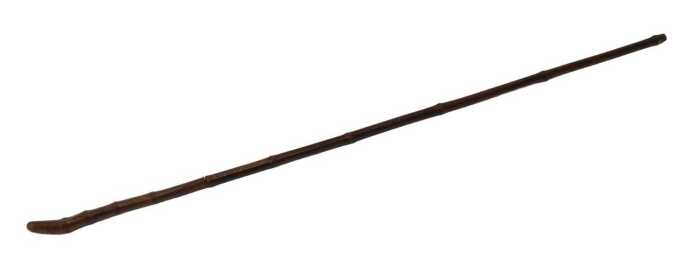 A late Victorian simulated bamboo sword stick, 80cm high.