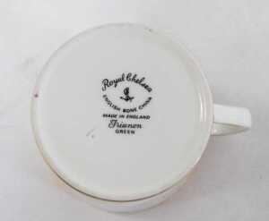 A Royal Chelsea porcelain Tiranon pattern part tea and coffee service. (2 trays) - 3