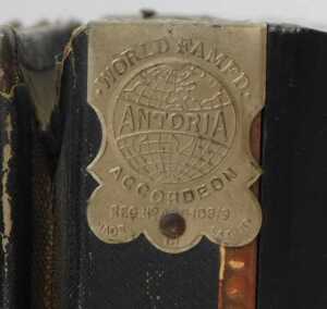 A Hohner ten-button accordion, 28cm wide, cased, together with The Victor Antoria ten-button... - 7