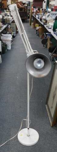 A floor standing Anglepoise type lamp.