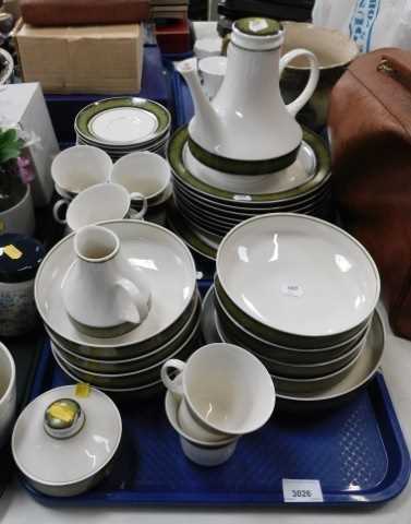 A Noritake Expression Jadestone pattern dinner and breakfast service, for eight place settings,...