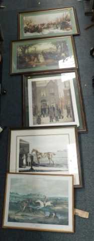 Pictures and prints, to include landscapes. (5)