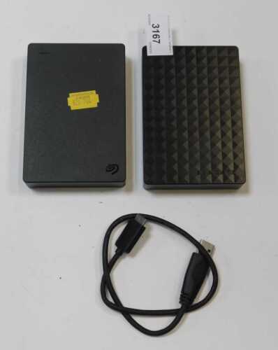 A Seagate portable drive, 5tb, and another 4tb, with cable.