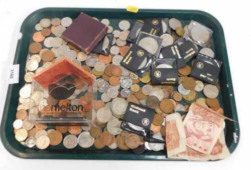 Coinage, Elizabeth II decimal, commemorative, banknotes, etc. (1 tray)