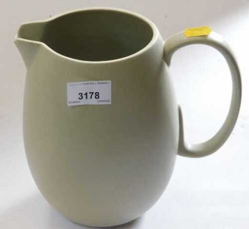 A Vera Wang Naturals for Wedgwood jug, in an off white glaze, 22cm high.