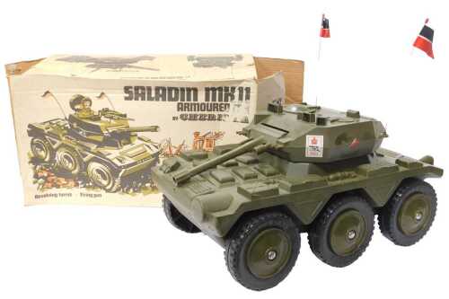A Cherilea Toys Action Man Saladin MkII armoured car, boxed.
