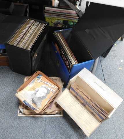 LPs, to include mostly easy listening, and a quantity of sheet music. (contents under 1 table)