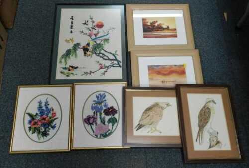 Pictures and prints, to include Oriental works, landscapes, etc. (7, contents under 1 table)