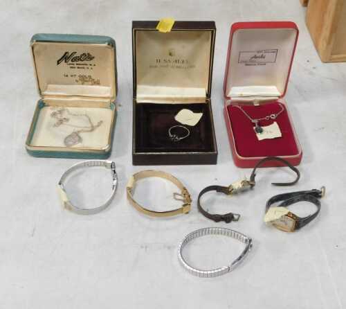 Costume jewellery, to include watches, etc. (1 box)