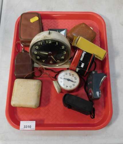 Miscellaneous items, to include alarm clocks, and photographic equipment.