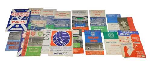 Various football programmes, to include England v Portugal, October 25th 1961, England v...